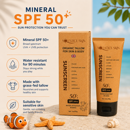 Mineral SPF 50 Sunscreen for Kids & Sensitive Skin
