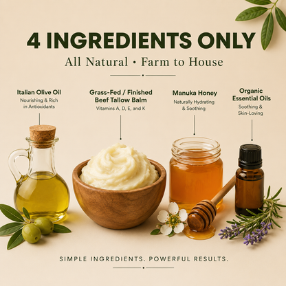 100% Natural Grass- Fed Balm