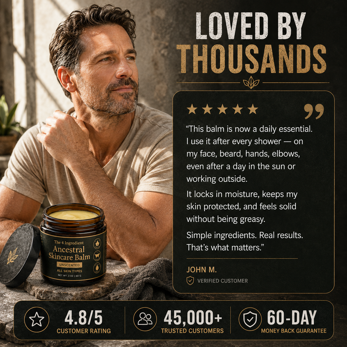 The No-Fuss Balm For Men’s Dry Skin