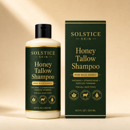 Organic Grass-Fed Tallow & Wild Honey Shampoo