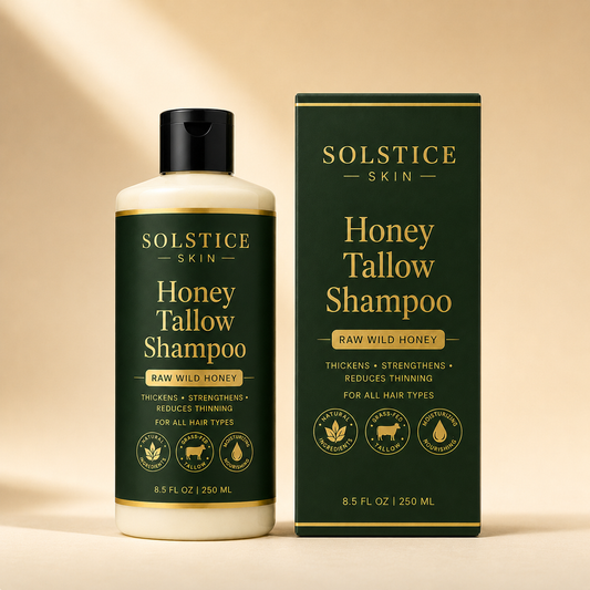 Organic Grass-Fed Tallow & Wild Honey Shampoo