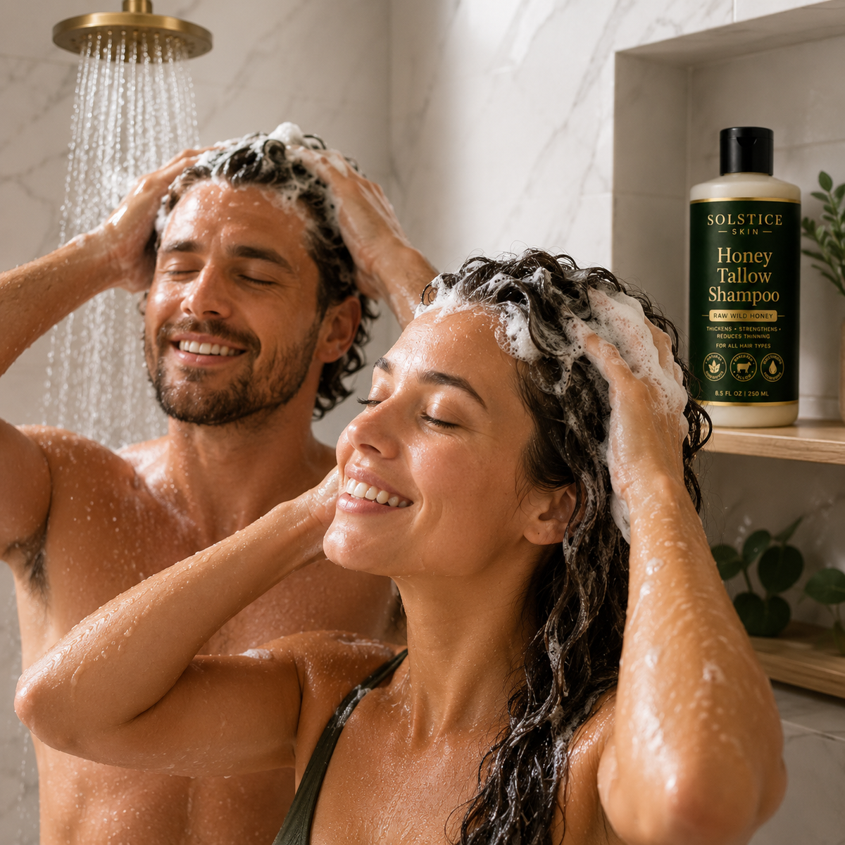 Organic Grass-Fed Tallow & Wild Honey Shampoo