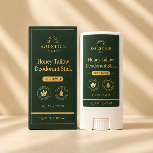 Organic Honey Tallow Deodorant Stick