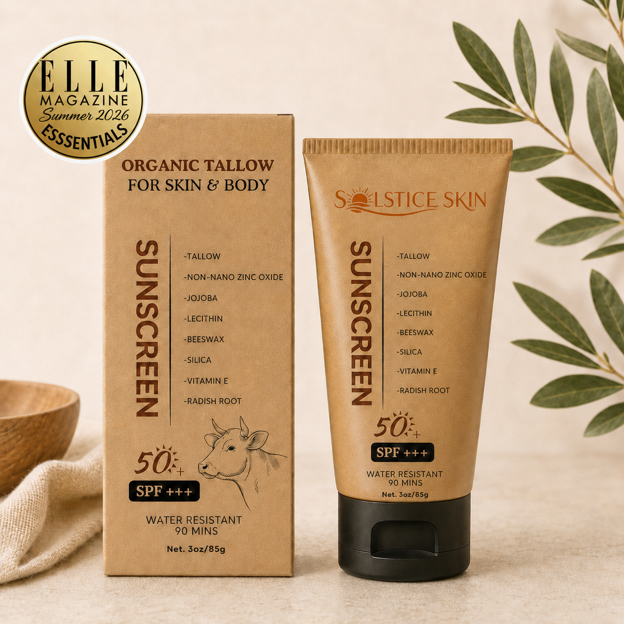 Solstice Skin Daily Defense Tallow SPF 50