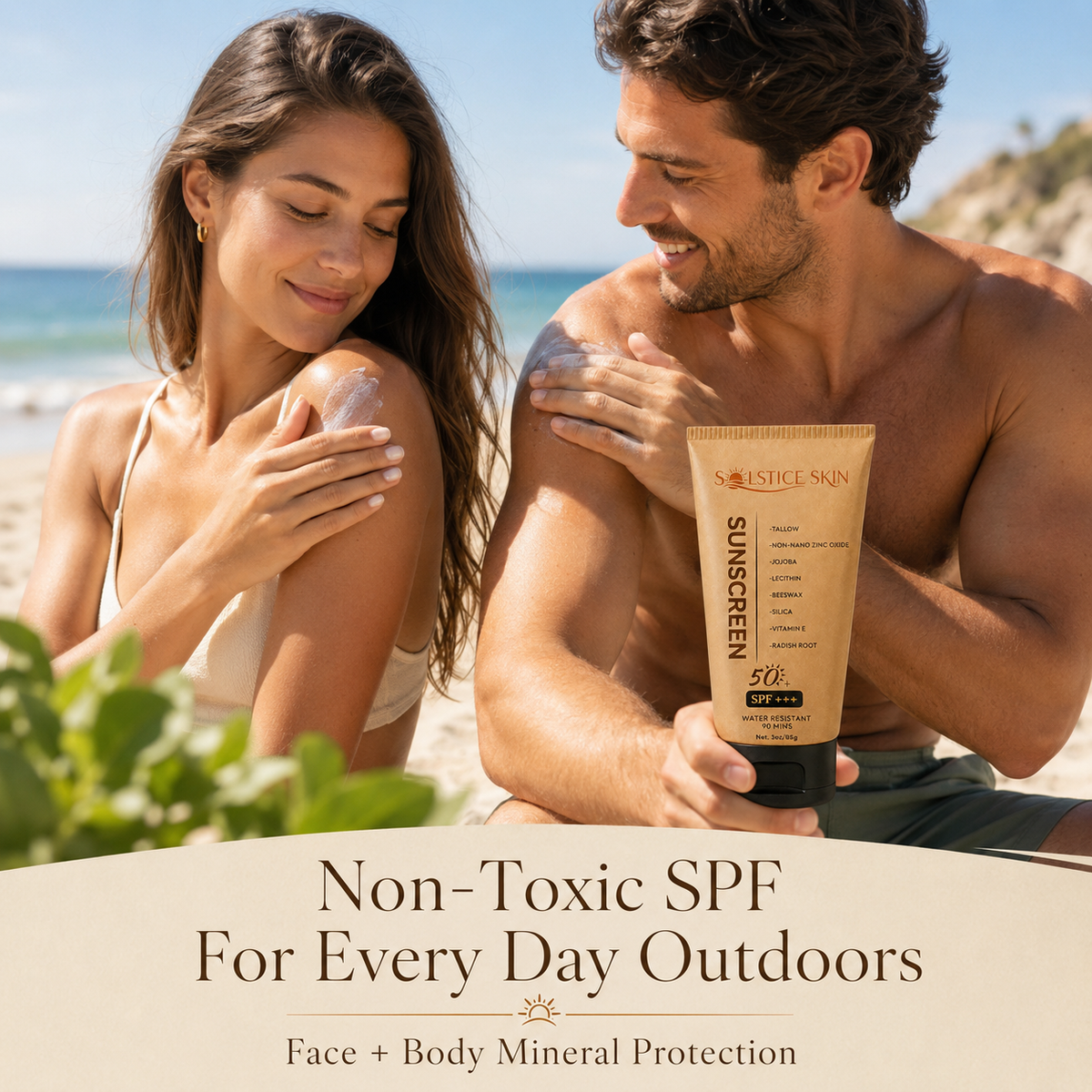 Organic Tallow SPF50 Sunscreen Made With Ingredients You Can Trust