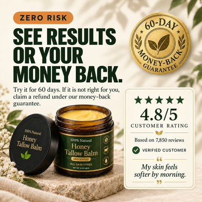 6 in 1 Daily Defence Organic Tallow Honey Balm (Unscented)